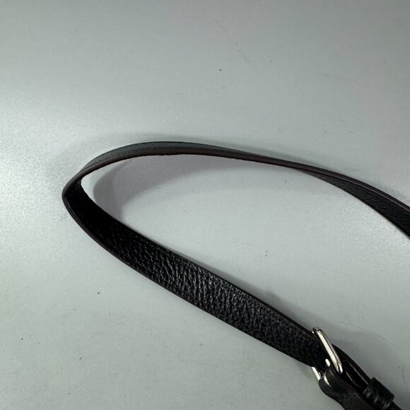 Coach Black Leather with Silver-tone Hardware Adjustable Strap - Picture 4 of 10